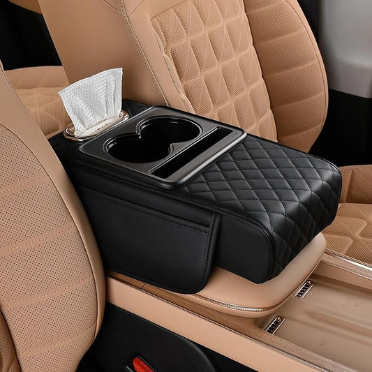 Pu Leather Car Armrest Box Mat 1