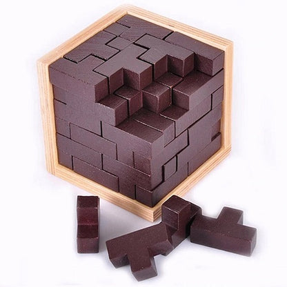 Original 3D Wooden Brain Teaser Puzzle 1