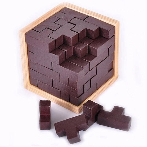 Original 3D Wooden Brain Teaser Puzzle 1