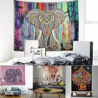 Elephant Mandala Tapestry 1