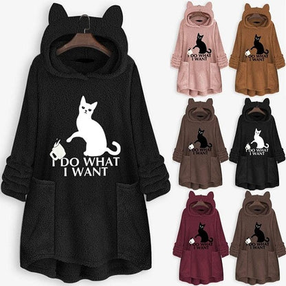 OVERSIZE HOODIE WITH CAT EARS 1