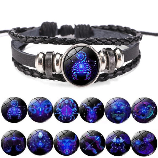 Constellation Zodiac Sign Charm Luminous Bracelet 1