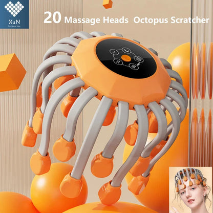 Migraine Head Massager – 360° Octopus Head Relaxation Device with 5 Modes 1