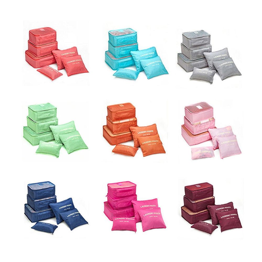 6 PC Portable Travel Luggage Packing Cubes 1