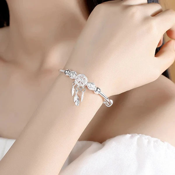 Sterling Silver Dreamcatcher Charm Bracelet 1