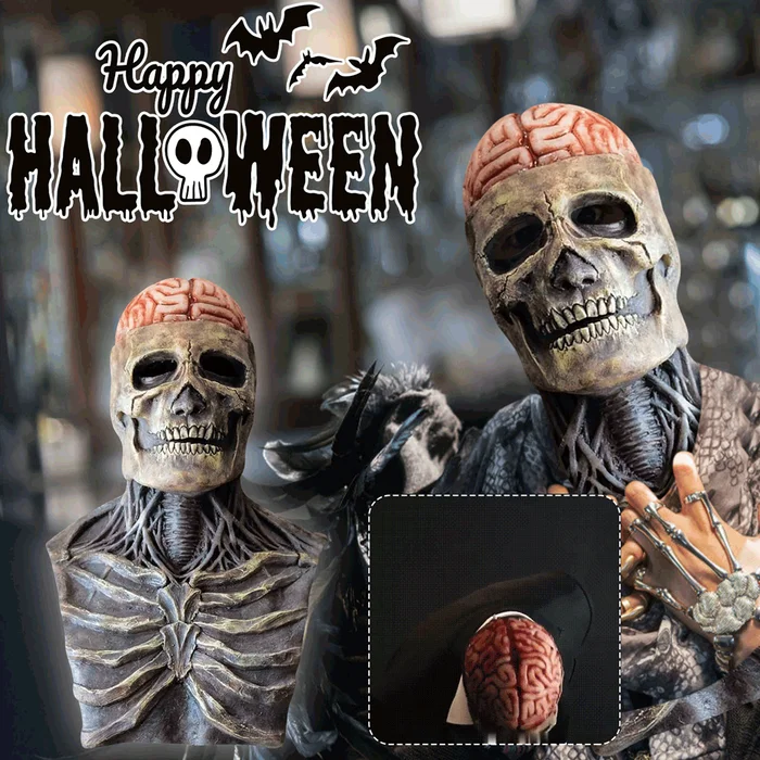 Full Head Skeleton Halloween Mask 1