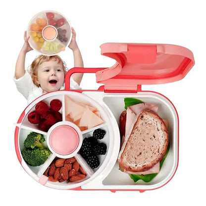 Rotating Kids Lunch Box – 5-Compartment Snack Spinner Lunchbox 1