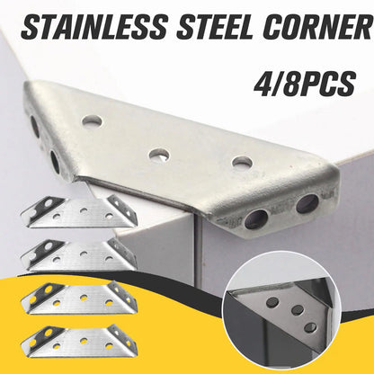 Universal Stainless Steel Furniture Corner Connector (4 Pcs) 1