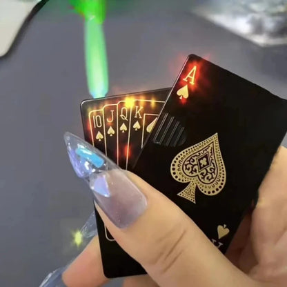 Green Flame Ace Card Torch Flame Lighter 1