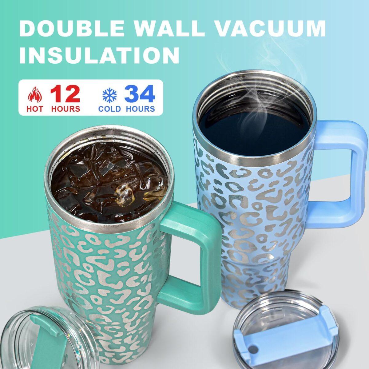 Tumbler with Handle and Straw 1