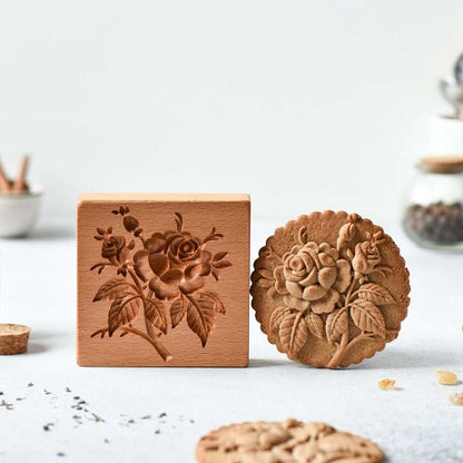 Cookie cutter - Provance rose cookie stamp 1
