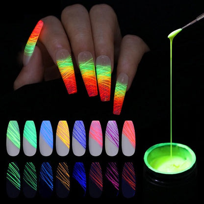 Glow in the Dark Spider Nail Gel 3PCS 1