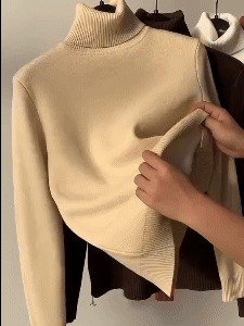 Winter Fleece Thick Knitted Bottoming Shirt 1