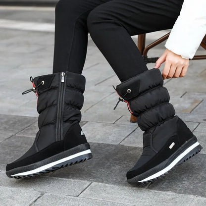 WATERPROOF FAUX FUR NON-SLIP WOMEN'S SNOW BOOTS 1