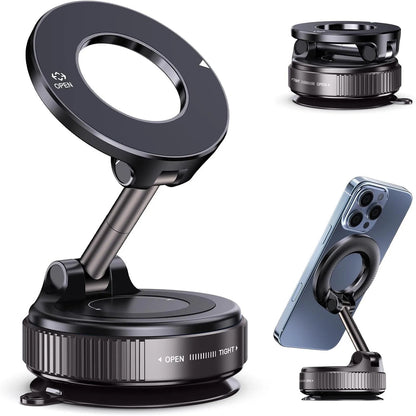 Suction Magsafe Car Phone Mount – 360° Adjustable Holder 1