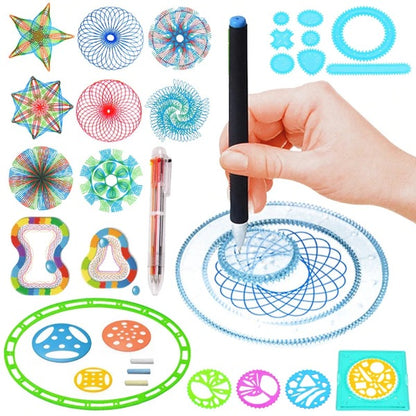 Spirograph Geometric Ruler Set - 22PCS 1