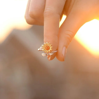 Sunflower Fidget Ring 1