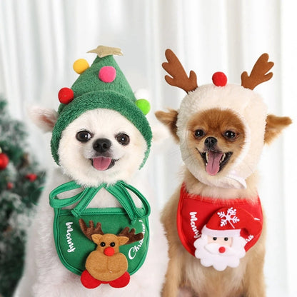 F)Adorable Christmas Tree Pom-Pom Hat 1