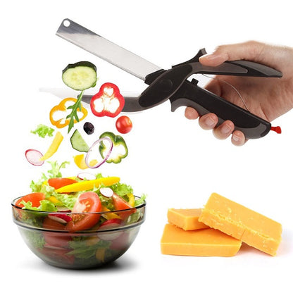Clever Cutter 2 In 1 Cutting Board And Knife Scissors 1