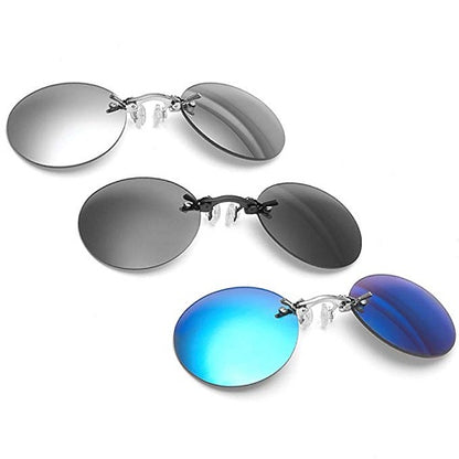 Men's Rimless Clamp Glasses 1