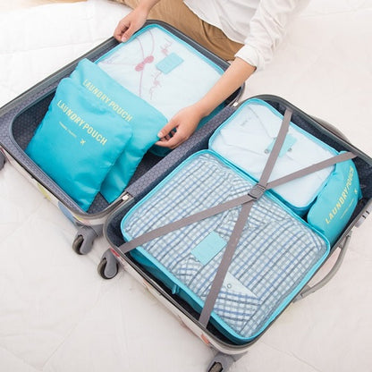 6 PC Portable Travel Luggage Packing Cubes 1