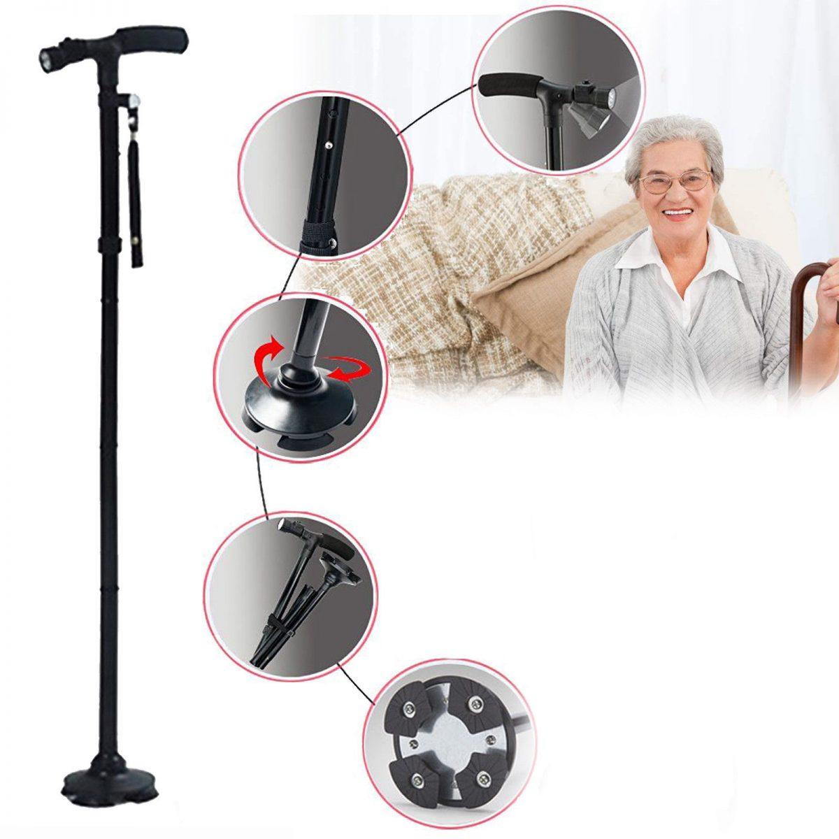 Multi-Function LED Folding Walking Stick 1