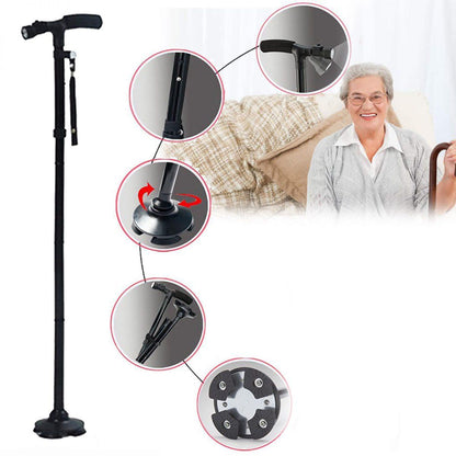Multi-Function LED Folding Walking Stick 1