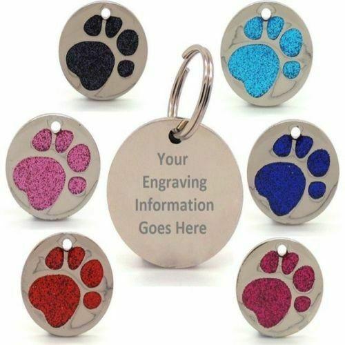 Paw Print Pet ID Tags 1