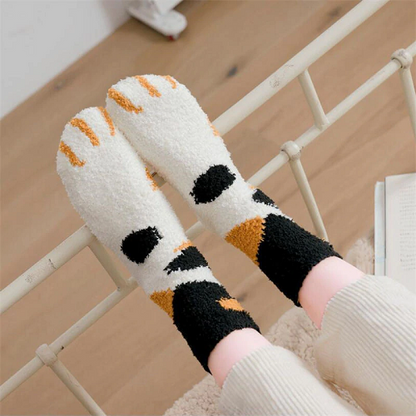 Winter Cat Claws Cute Thick Warm Sleep Floor Socks 1