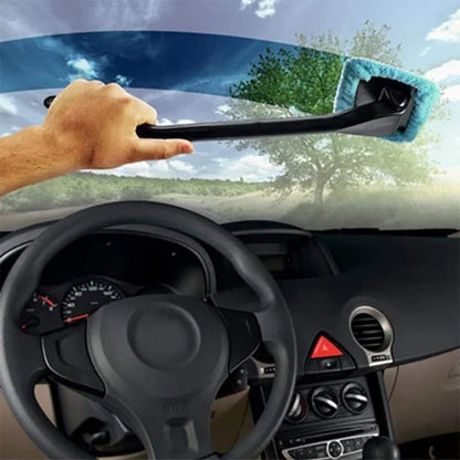 Ergonomic Handled Microfiber Car Window Cleaner 1