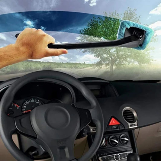 Ergonomic Handled Microfiber Car Window Cleaner 1