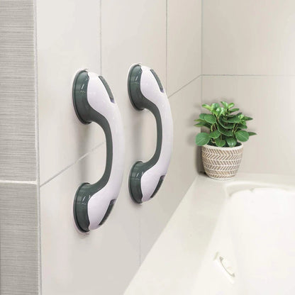 (2PCs) Shower & Bathroom Safety Suction Grip Support Handle 1