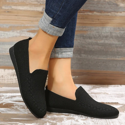 Women's Knit Slip-On Loafers 1