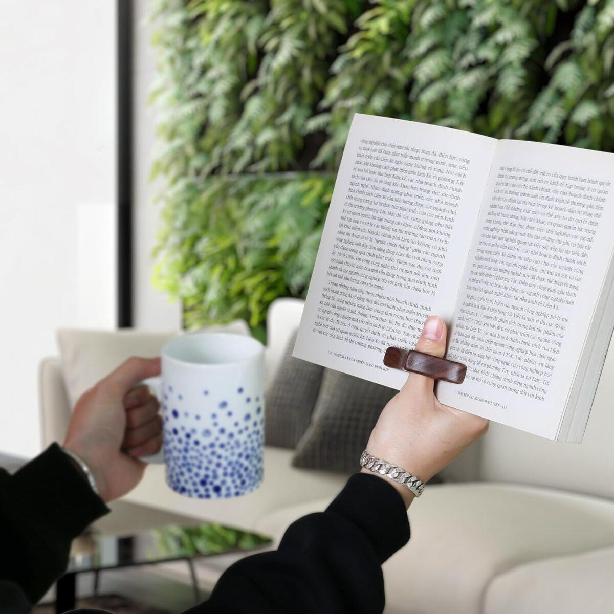 Walnut Book Page Holder 1