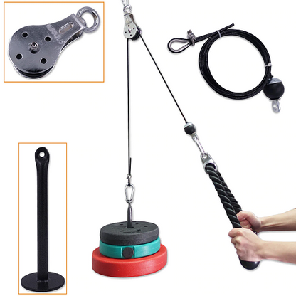Home Workout Fitness Pulley Cable System 1