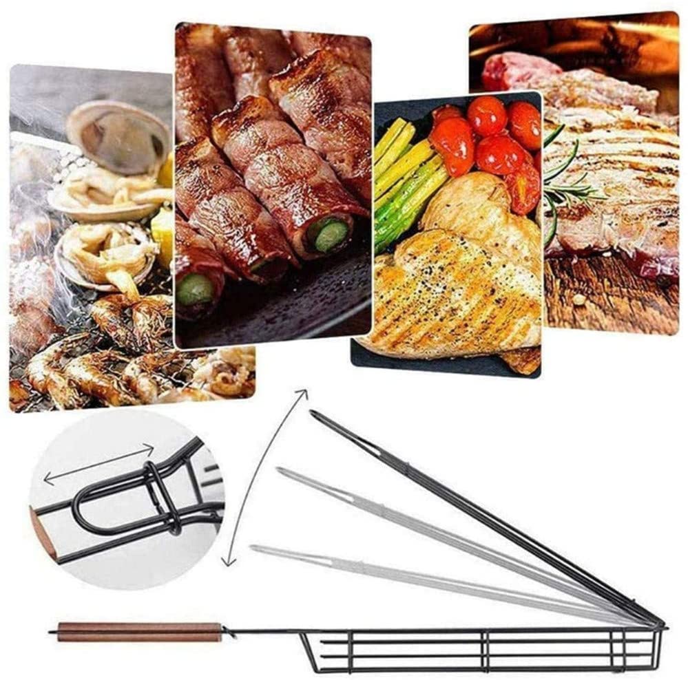 Reusable kabob grill baskets 1