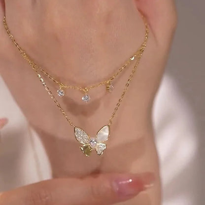 DOUBLE LAYER CRYSTAL BUTTERFLY 1