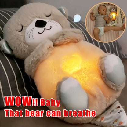 Soft Rhythmic Breathing Plush Teddy Bear 1