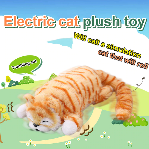 Hilarious and Adorable Electric Laughing and Rolling Cat Toy 1