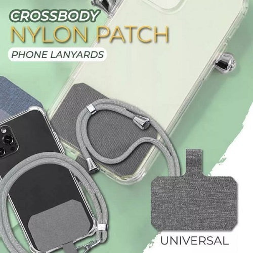 Universal Crossbody Nylon Patch Phone Lanyards 1