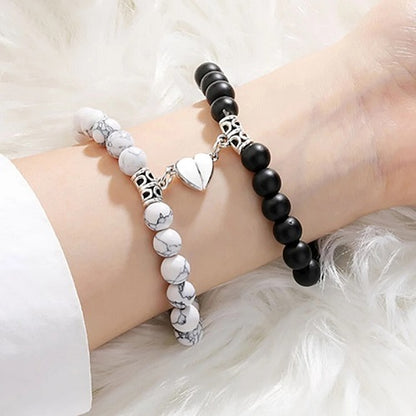 Heart Magnetic Bracelets for Couples 1