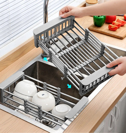 Extendable kitchen sink drain basket 1