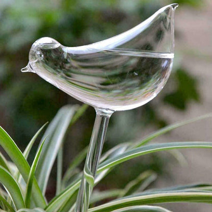 Bird Shaped Plant Self Watering Glass Globes 1