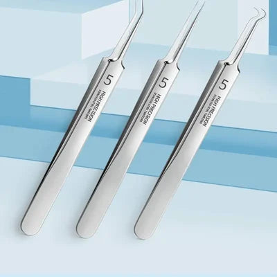 Professional Ultra-fine No.5 Acne Blackhead Removal Tweezers (Pcs 3) 1