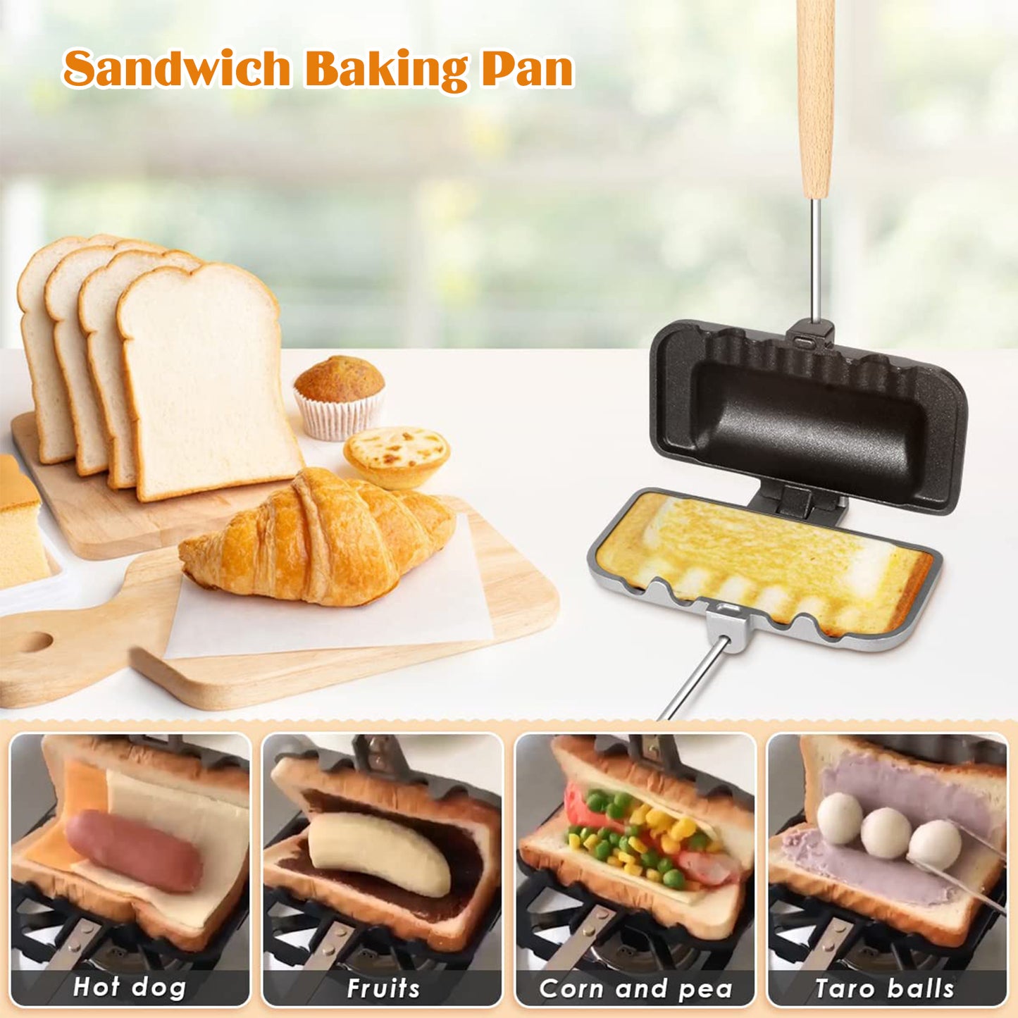 Double Sized Multipurpose Sandwich Pan 1