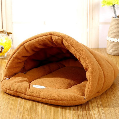 Warm Sleeping Fleece Dog Bed 1