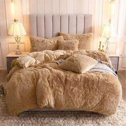 Faux Fur Fluffy Bed Cover 1