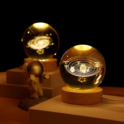 Luminous 3D Glowing Crystal Globe 1