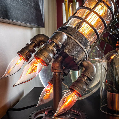 Steampunk Rocket Lamp 1