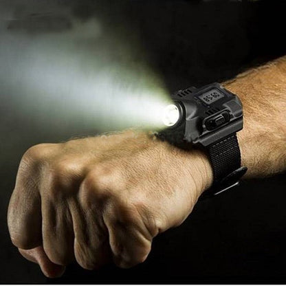 RECHARGEABLE FLASHLIGHT TACTICAL WATCH 1
